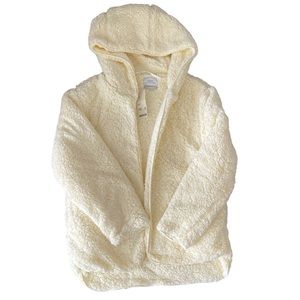 NWT Ivory Urban Outfitters XS / S Oversized Open Sherpa Hoodie Cardigan Sweater